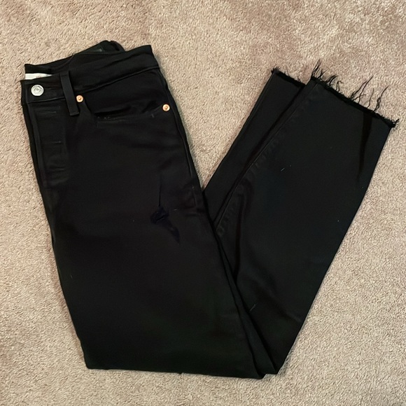 Levi's Icon Wedgie Raw Edge Distressed Jeans - Picture 4 of 9